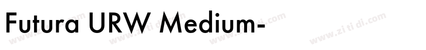Futura URW Medium字体转换
